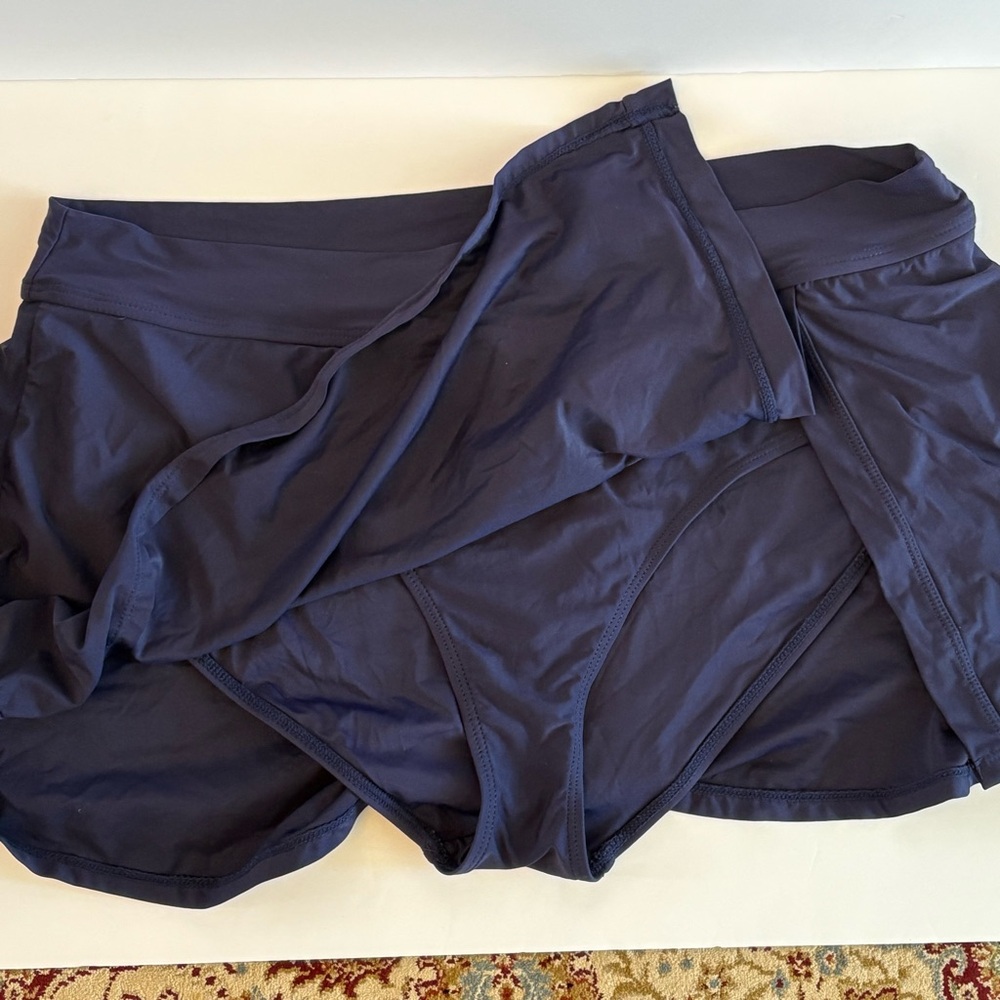 Navy Blue Skirted Swim Bottom XXL - Picture 2 of 5